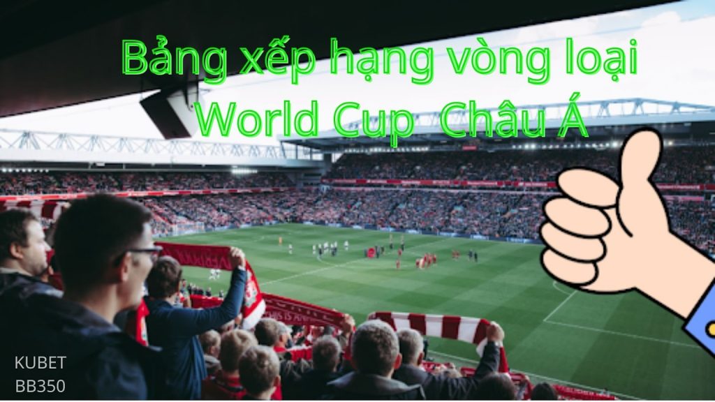 Bảng xếp hạng vòng loại World Cup mới nhất