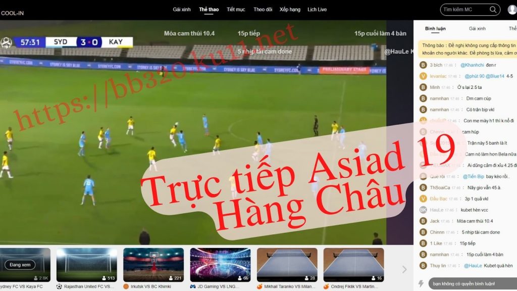 Trực tiếp Asiad 19 - trực tiếp Asiad Hàng Châu